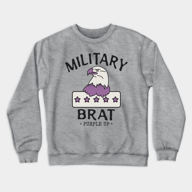Vintage Military Brat Crewneck Sweatshirt by Etopix